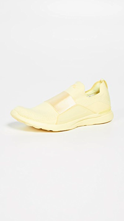 Shop Apl Athletic Propulsion Labs Techloom Bliss Sneakers In Sunbeam Yellow