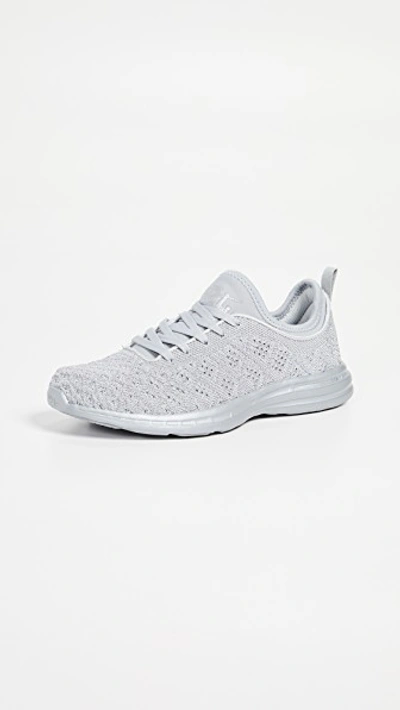 Shop Apl Athletic Propulsion Labs Techloom Phantom Sneakers In Metallic Silver