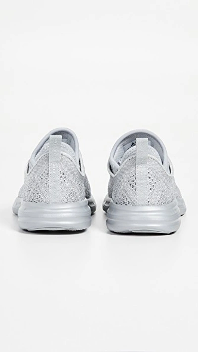 Shop Apl Athletic Propulsion Labs Techloom Phantom Sneakers In Metallic Silver