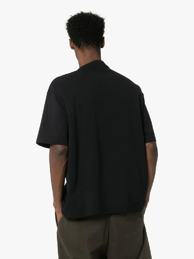 Shop Balenciaga Workout Print Cotton T-shirt In 1000 Black