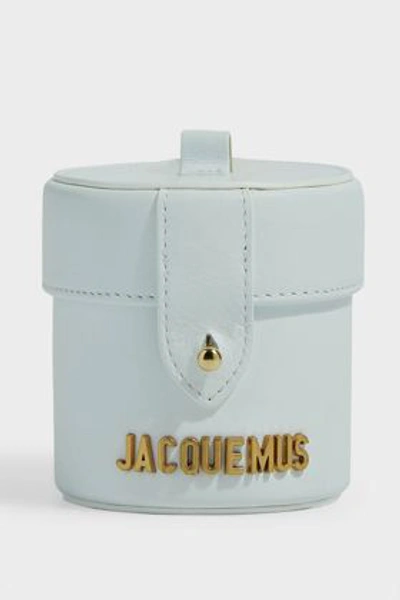 Shop Jacquemus Vanity Mini Leather Bag In White