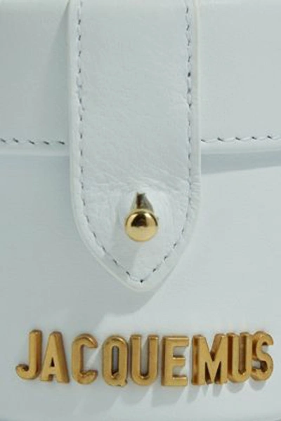 Shop Jacquemus Vanity Mini Leather Bag In White