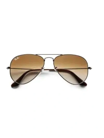 Shop Ray Ban 55mm Aviator Sunglasses In Blue