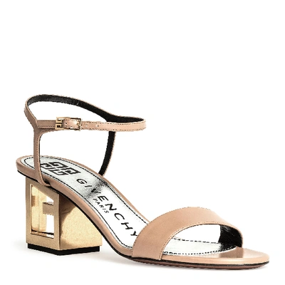 Shop Givenchy Beige Leather Triangle Sandal