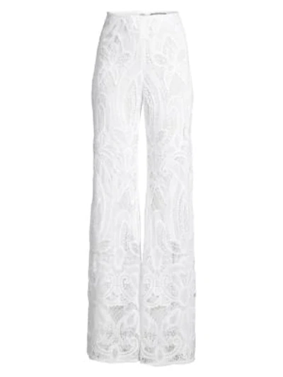 Shop Alexis Ritchie Lace Trousers In White