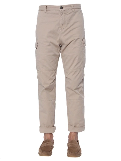 Shop Brunello Cucinelli Cargo Pants In Beige