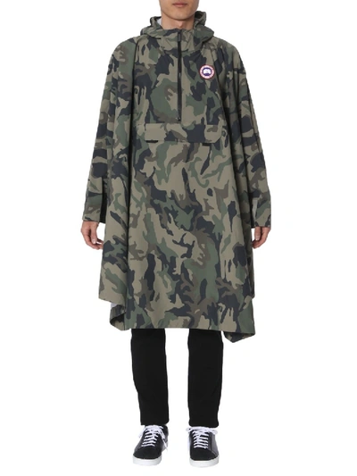 Shop Canada Goose Field Poncho In Green