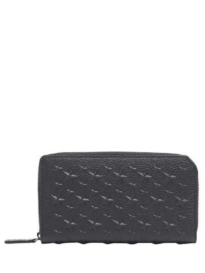 Shop Jimmy Choo Carnaby Star Wallet In Blue