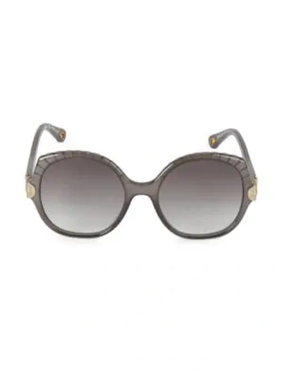 Shop Chloé Women's Vera 56mm Square Sunglasses In Dark Grey