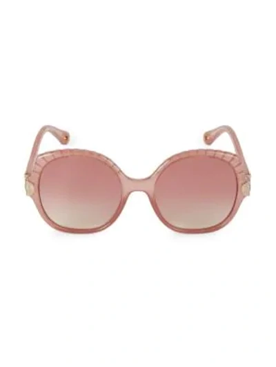 Shop Chloé Vera 56mm Square Sunglasses In Pink