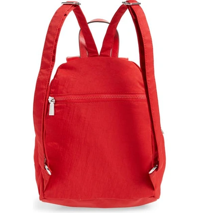 Shop Rebecca Minkoff Julian Nylon Backpack In Scarlet
