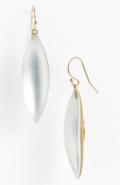 Shop Alexis Bittar 'lucite - Neo Bohemian' Small Sliver Earrings In Silver