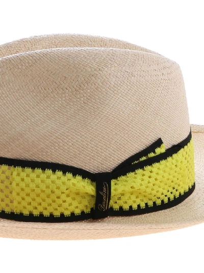 Shop Borsalino Straw Hat In Beige