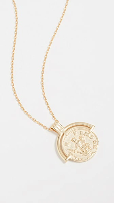 Shop Shashi Armor Necklace In Gold