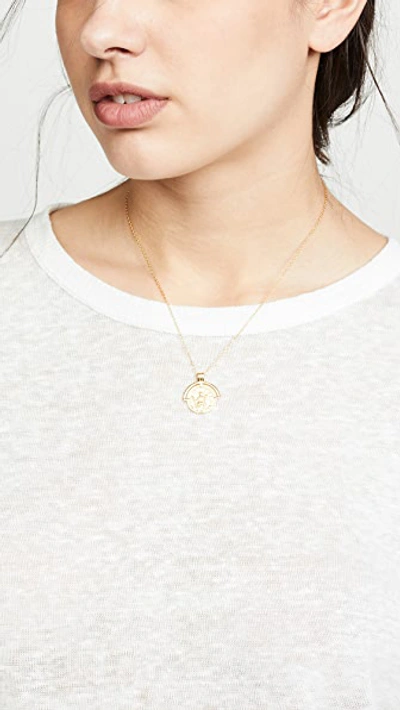Shop Shashi Armor Necklace In Gold