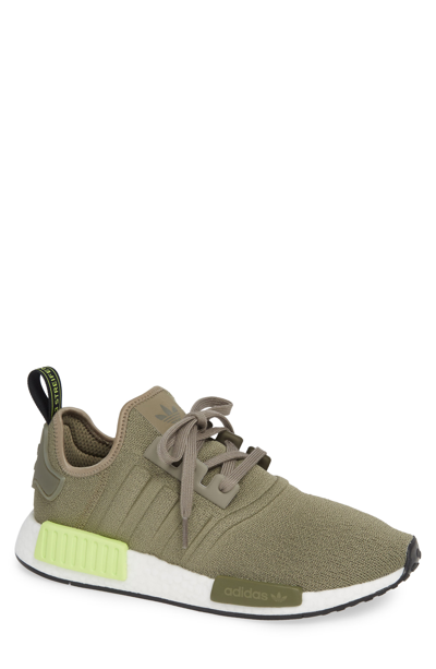 Adidas Originals Nmd R1 Sneaker In Trace Cargo/ Solar Yellow | ModeSens