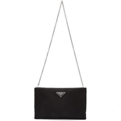 Shop Prada Black Nylon Clutch In F0002 Black