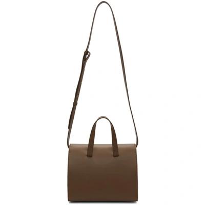 Shop Aesther Ekme Brown Mini Barrel Bag In 124 Otter