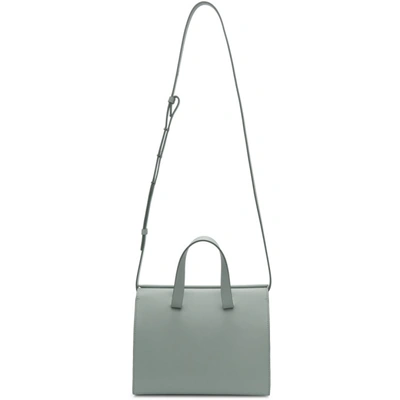 Shop Aesther Ekme Blue Mini Barrel Bag In 123 Acquagr