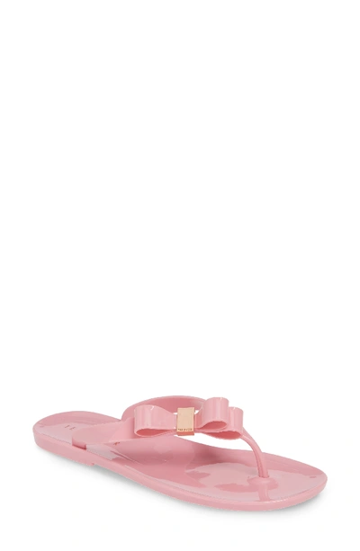 Shop Ted Baker Suszie Flip Flop In Smoothie Pink Rubber