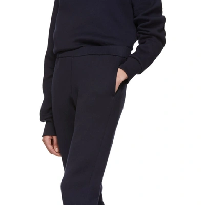 Shop The Row Navy Angeles Lounge Pants In Dkn Dark Na