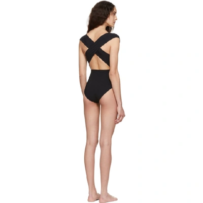 Shop Ward Whillas Reversible Black Harlow One-piece Swimsuit