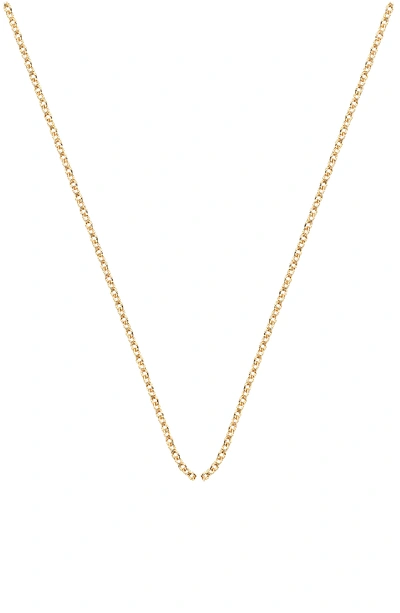 Shop Monica Vinader Rolo Chain Necklace In Yellow Gold