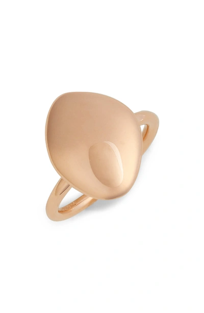 Shop Monica Vinader Nura Teardrop Ring In Rose Gold