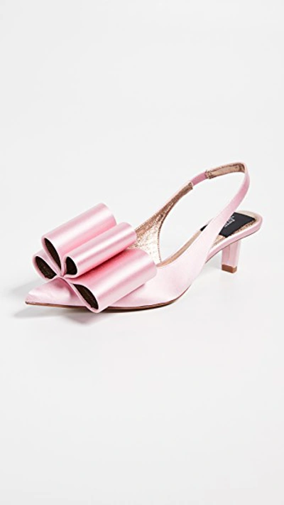 Shop Marc Jacobs Bow Slingback Pumps In Pink