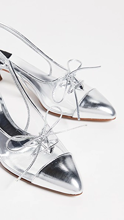 Shop Marc Jacobs 40mm Slingback Pumps In Clear