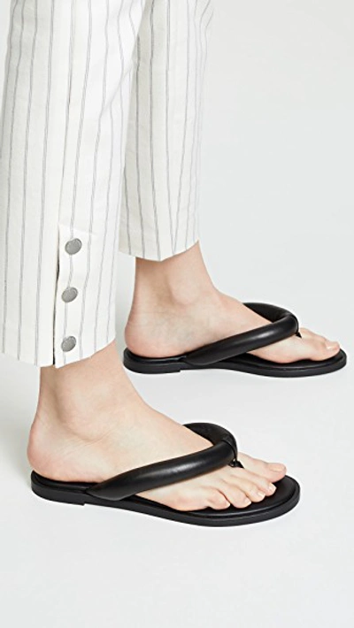 Shop Rebecca Minkoff Senet Flip Flops In Black