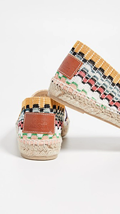 Shop Castaã±er X Missoni Kenda Flat Espadrilles In Natural/multi