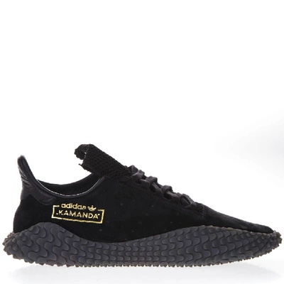 Shop Adidas Originals Kamanda 01 Black Suede Sneakers