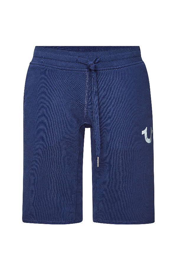 True Religion Cotton Shorts In Blue 