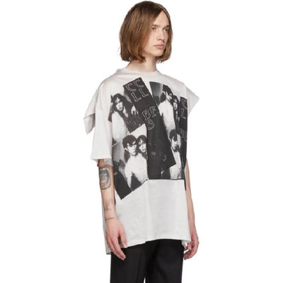 Raf Simons Grey Displaced Sleeve T-shirt | ModeSens