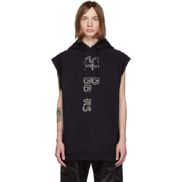 raf simons sleeveless hoodie