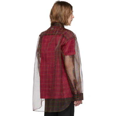 Shop Raf Simons Red And Pink Layered Shirt In 00030 Red