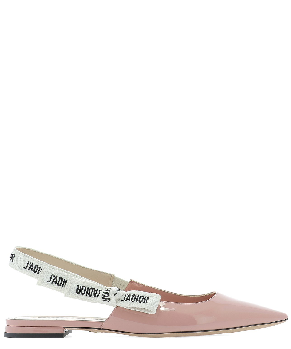 Dior J'a Slingback Flats In Pink | ModeSens