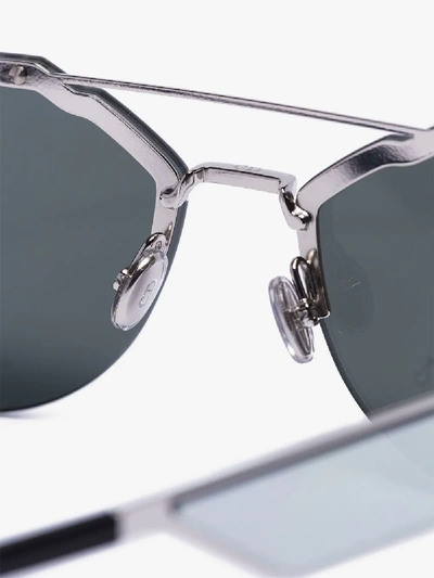 Shop Dior Eyewear '0233s' Sonnenbrille In Metallic