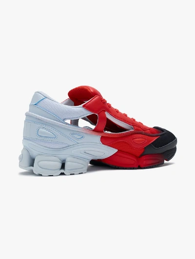 Shop Adidas Originals Adidas By Raf Simons Black, Red And Grey Rs Replicant Ozweego Sneakers