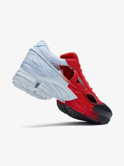 Shop Adidas Originals Adidas By Raf Simons Black, Red And Grey Rs Replicant Ozweego Sneakers