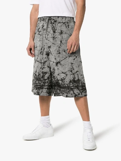 Shop Issey Miyake Men Rockets Long Drawstring Shorts In 12 Grey