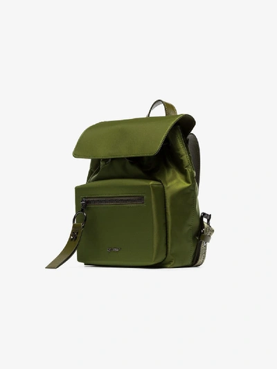 Shop Off-white Mini Rucksack Mit Reissverschluss In Military Green