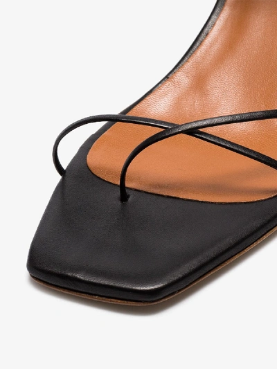 Shop Rejina Pyo Black Doris 60 Leather Sandals In 101 - Black