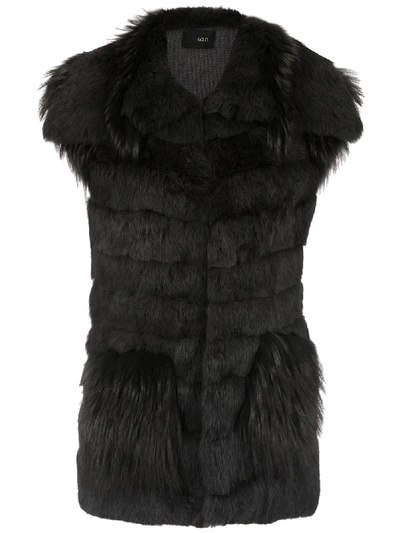 Shop Andrea Bogosian Fur Waistcoat - Grey