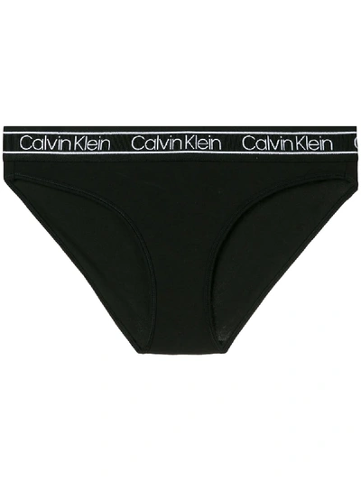 Shop Calvin Klein Underwear Slip Mit Logo - Schwarz In Black
