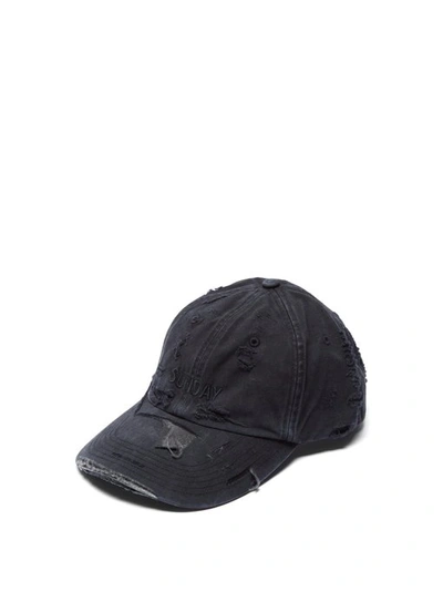 - X Reebok Weekday Sunday Embroidered Baseball Cap - Womens - Black