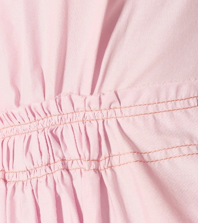 Shop Roksanda Cotton Midi Dress In Pink