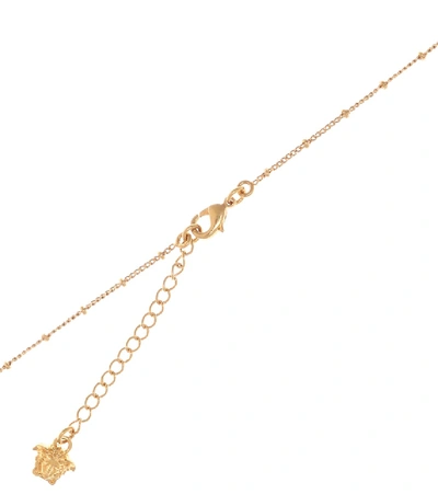 Shop Versace Medusa Necklace In Gold