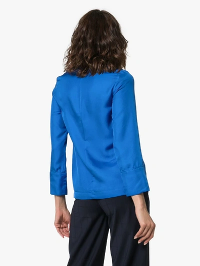 Shop Deitas China Silk Shirt In Blue